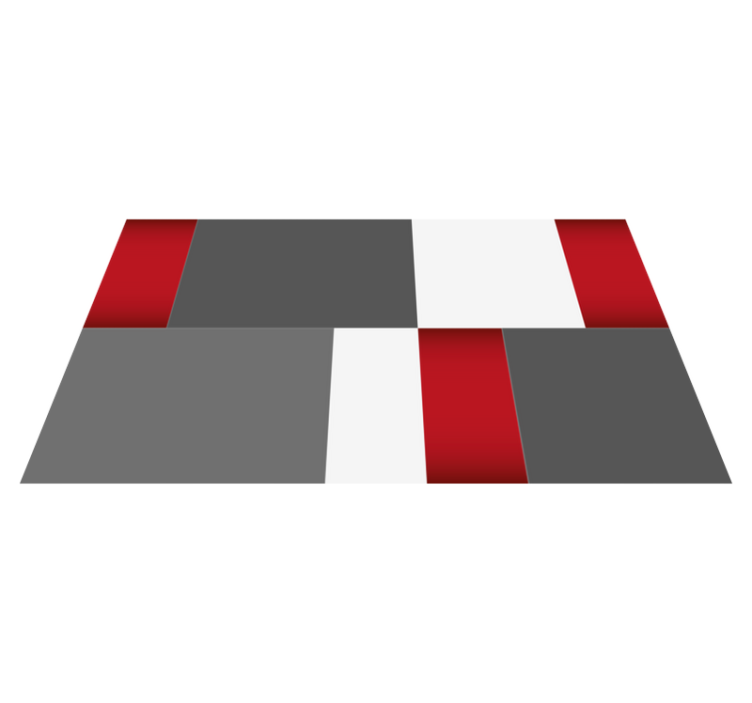 Sleek Cubes minimalist vinyl carpet - TenStickers