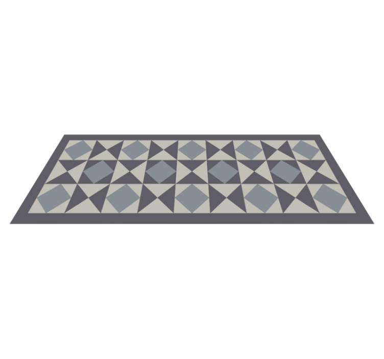 Geometric vinyl carpet geometric shapes showcase - TenStickers