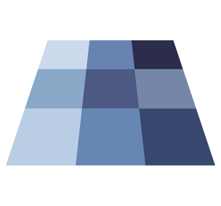 Blue Checkered Pattern geometric vinyl carpet - TenStickers