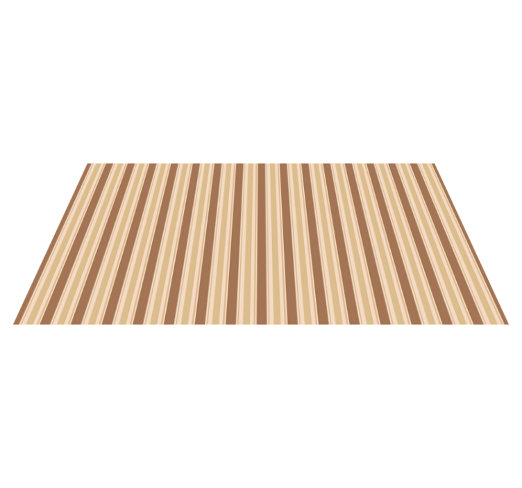 Brown striped pattern living room vinyl carpet - TenStickers