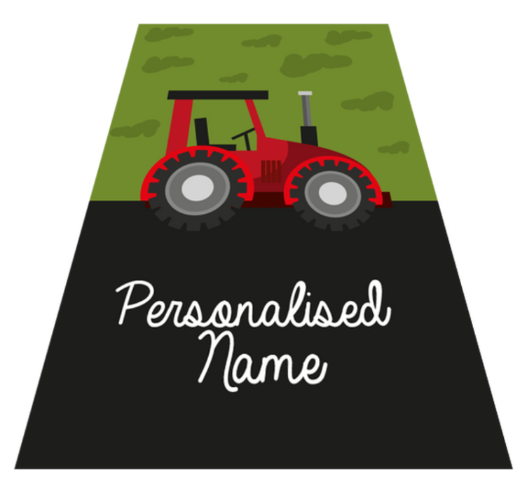 Customized Tractor custom vinyl carpet - TenStickers