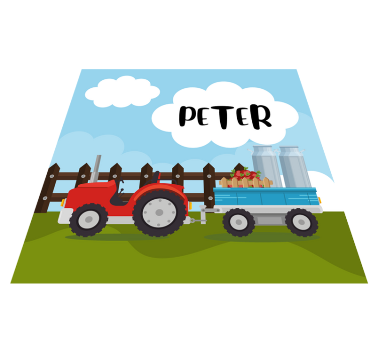 Customizable Farm custom vinyl carpet - TenStickers