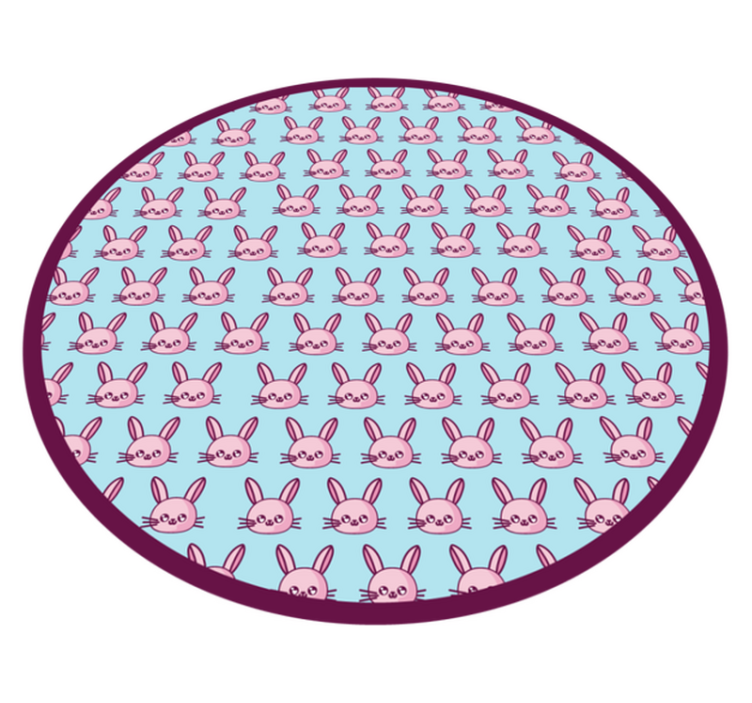 Bunny Playground nursery vinyl carpet - TenStickers