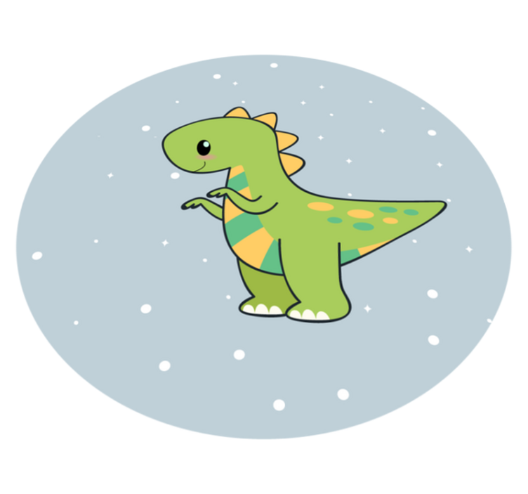 Dinosaur Footwear kids vinyl carpet - TenStickers