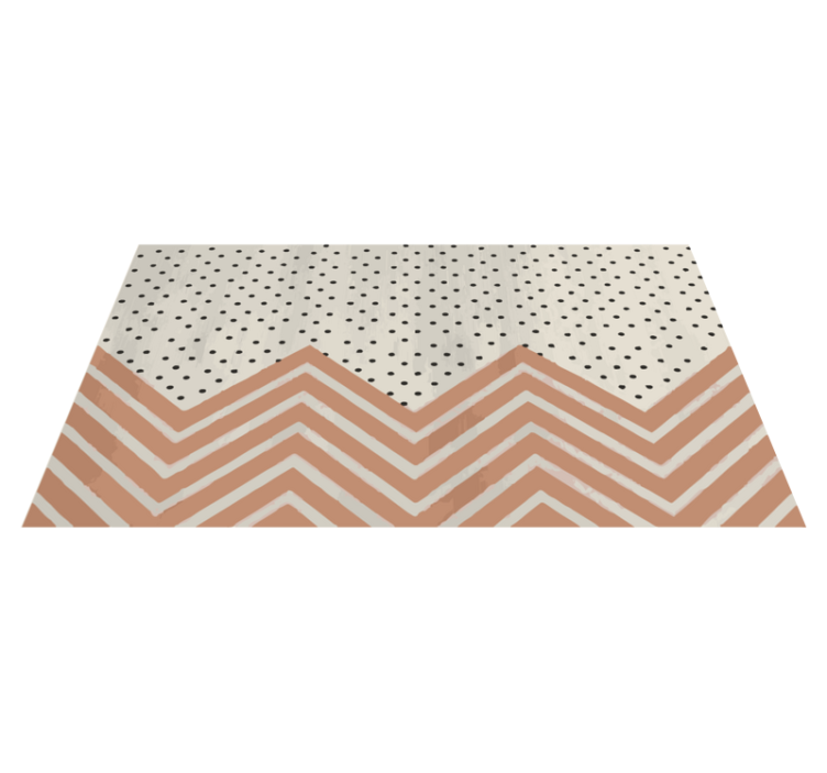 Zigzag dottet pattern geometric vinyl carpet - TenStickers