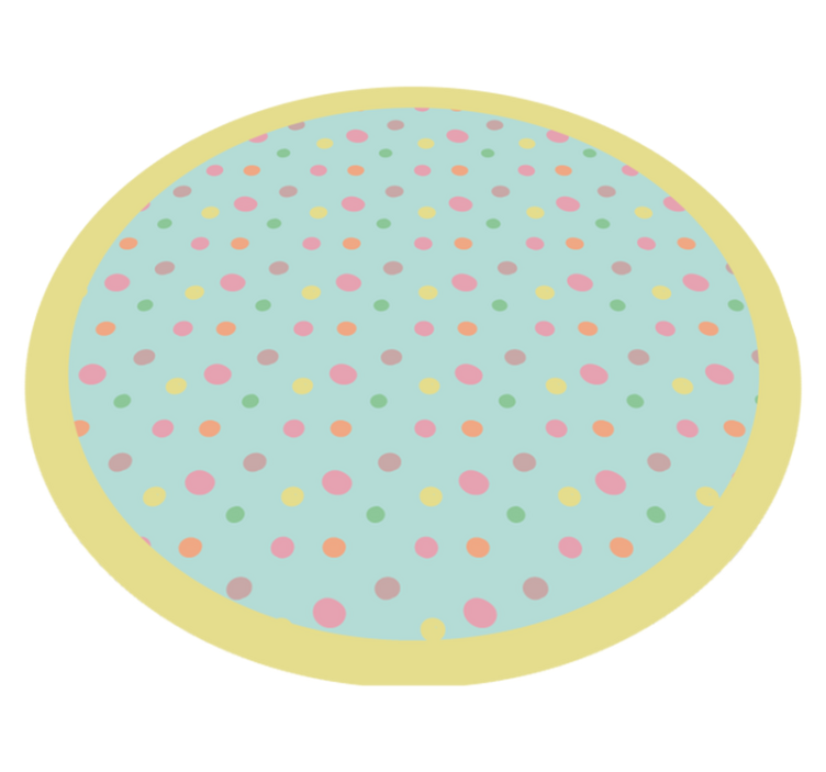 Vibrant Spotty Dots living room vinyl carpet - TenStickers