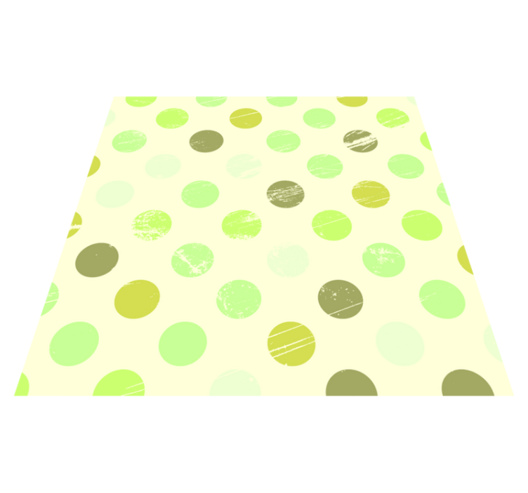 Polka Dot Harmony geometric vinyl carpet - TenStickers