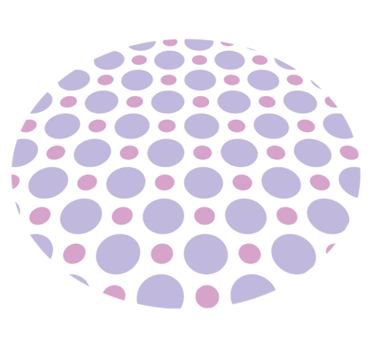 Circular Dot Pattern striped vinyl carpet - TenStickers