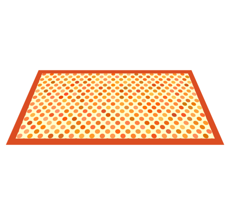 Polka Dotted Arrays striped vinyl carpet - TenStickers
