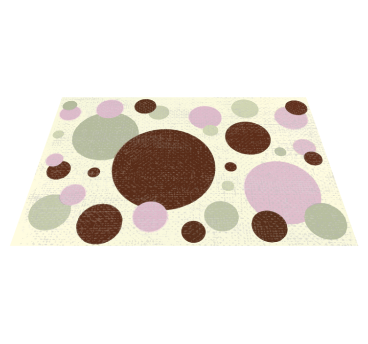 Circular Dots Pattern geometric vinyl carpet - TenStickers
