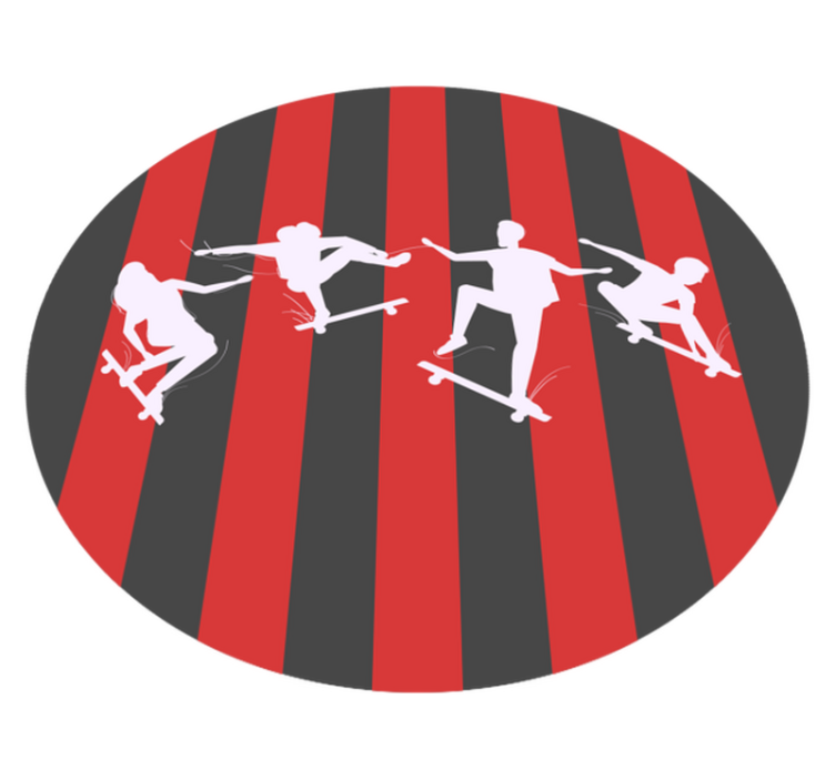 Fencing Silhouettes game vinyl carpet - TenStickers