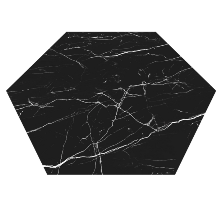 Marble hexagon marble vinyl carpet - TenStickers