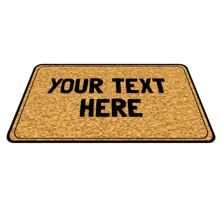 Customizable Text Entry custom vinyl carpet - TenStickers