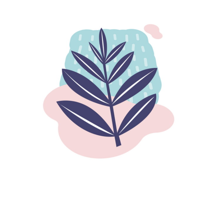 Aquarella rain plant nature vinyl carpet - TenStickers