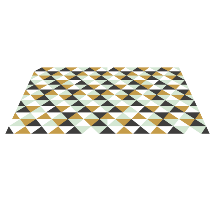 Triangular Mosaic Arrangement geometric vinyl carpet - TenStickers