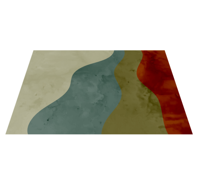 Abstract Wave Patterns living room vinyl carpet - TenStickers