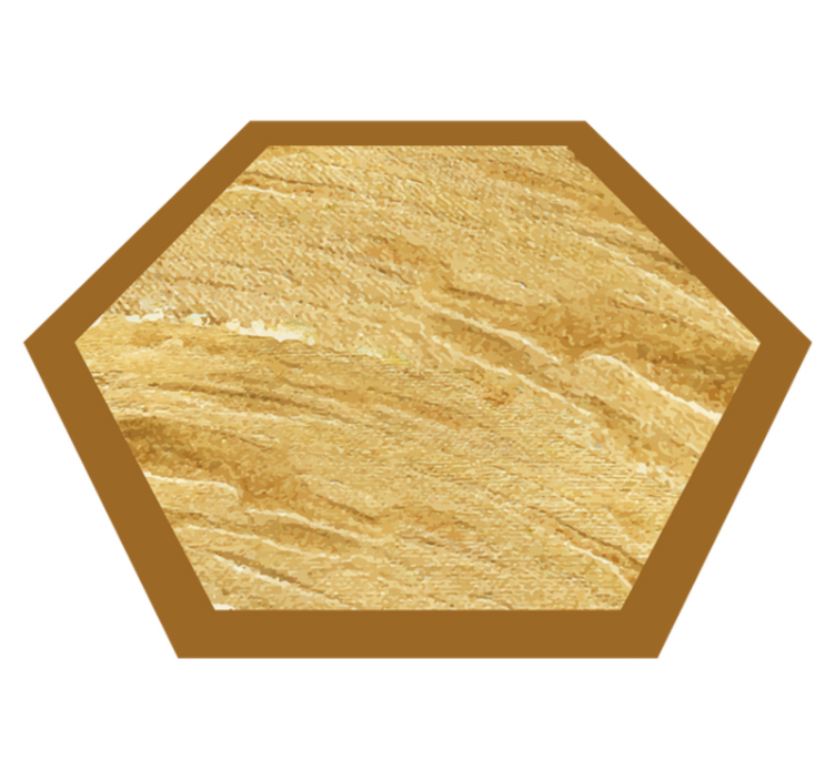 Hexagonal grain texture wood effect vinyl carpet - TenStickers