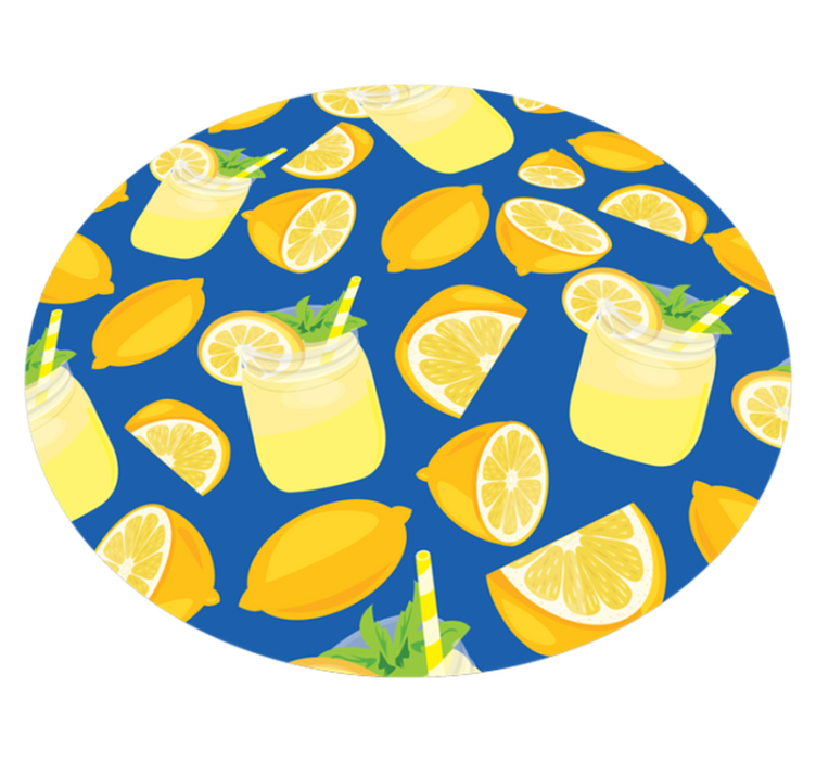 Lemonade refreshment kitchen vinyl carpet - TenStickers