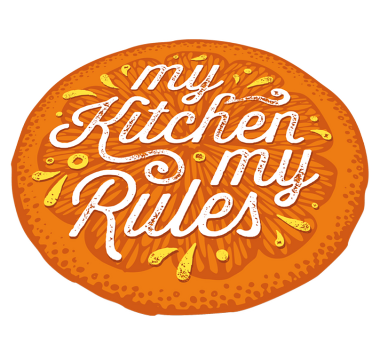 My Kitchen Rules custom vinyl carpet - TenStickers