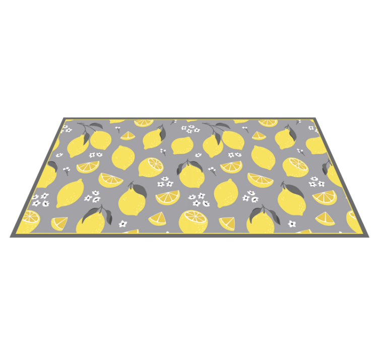 Lemon Slice Concept kitchen vinyl carpet - TenStickers