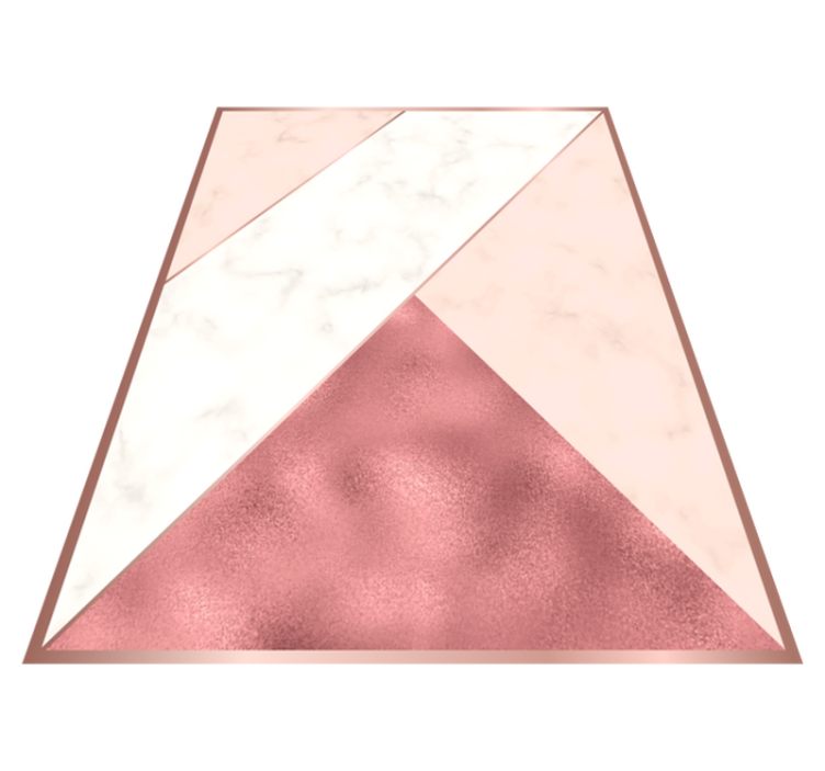 Triangular marble bedroom vinyl carpet - TenStickers