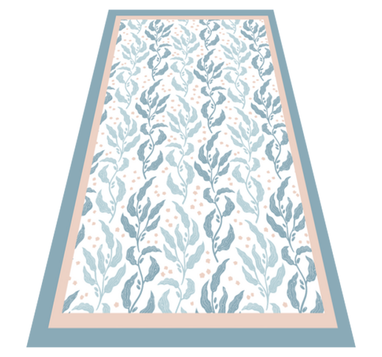 Subtle Leaf Pattern floral vinyl carpet - TenStickers