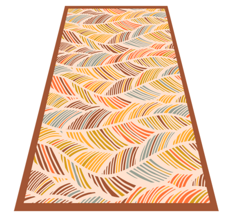 Wavy earth tones nature vinyl carpet - TenStickers