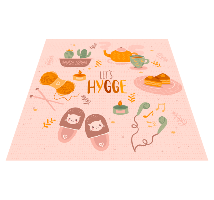 Let's hygge cozy design teen vinyl carpet - TenStickers