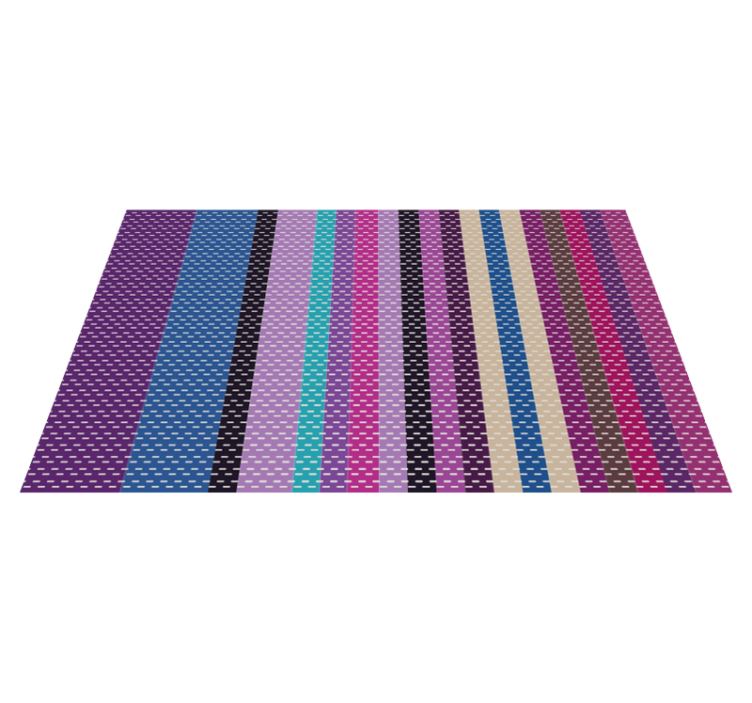 Striped Colorful Lines bedroom vinyl carpet - TenStickers