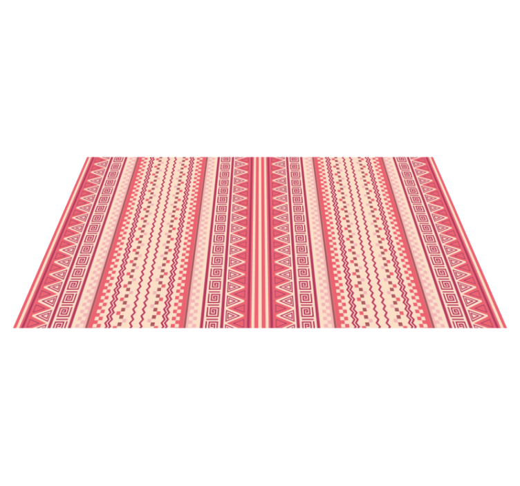 Pink striped Kilim ethnic vinyl carpet - TenStickers