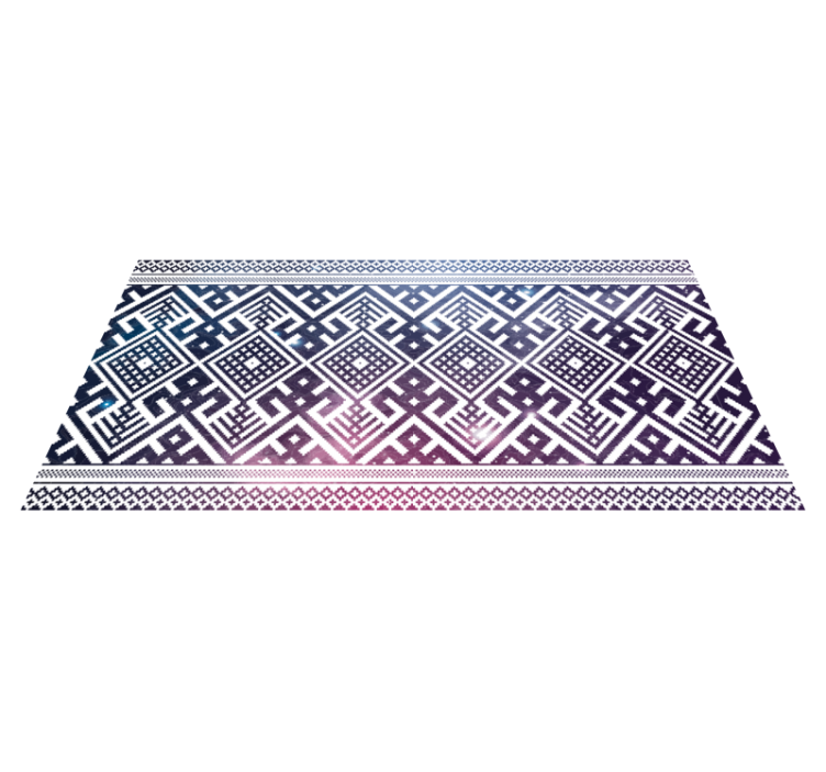 Cosmic pixel weave ethnic vinyl carpet - TenStickers