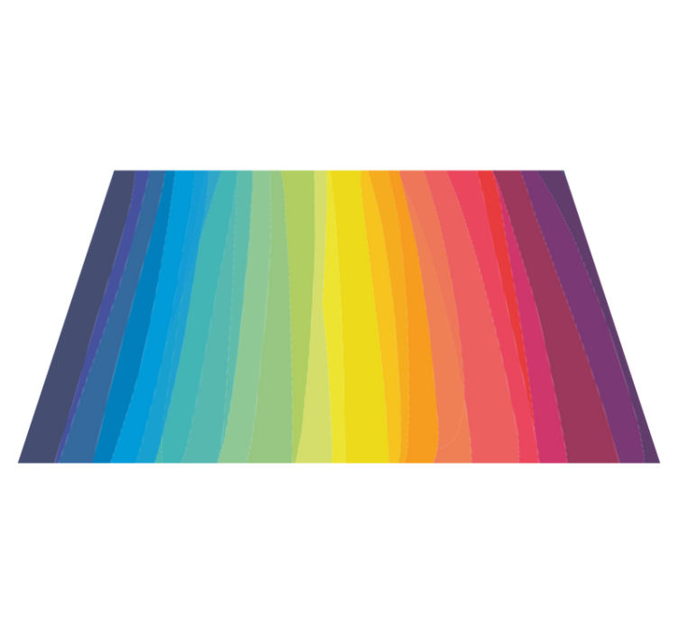 Colorful Gradient Stripes striped vinyl carpet - TenStickers