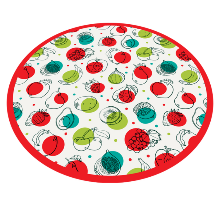 Fruit simple motif kitchen vinyl carpet - TenStickers