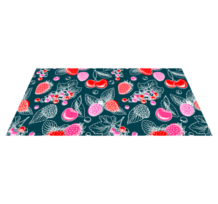 Fruit array illustration kitchen vinyl carpet - TenStickers