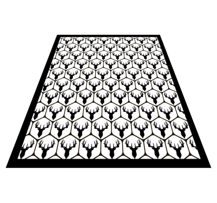 Antler pattern kitchen vinyl carpet - TenStickers