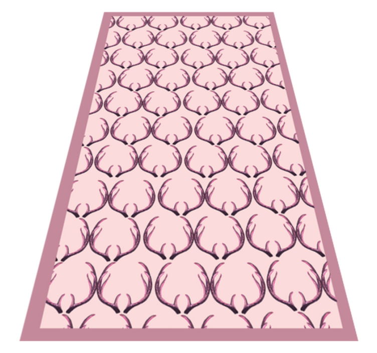 Elegant Antler Motif nordic vinyl carpet - TenStickers