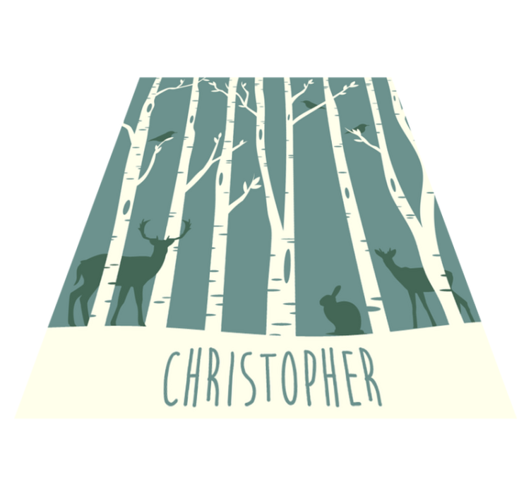 Forest Friends Theme custom vinyl carpet - TenStickers