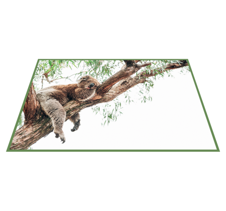 Koala tree scene animal vinyl carpet - TenStickers