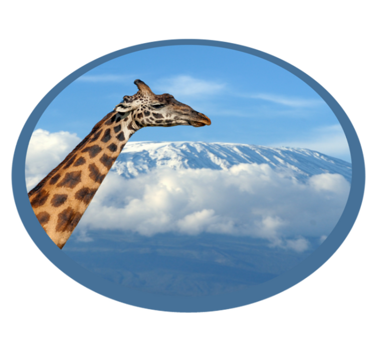 Giraffe majestic view animal vinyl carpet - TenStickers