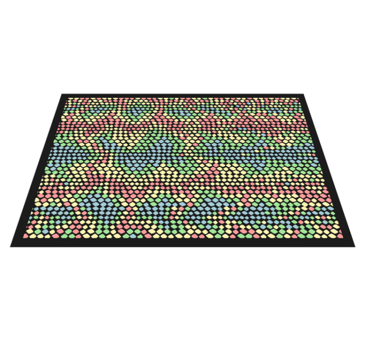 Colorful Circle Pattern texture vinyl carpet - TenStickers