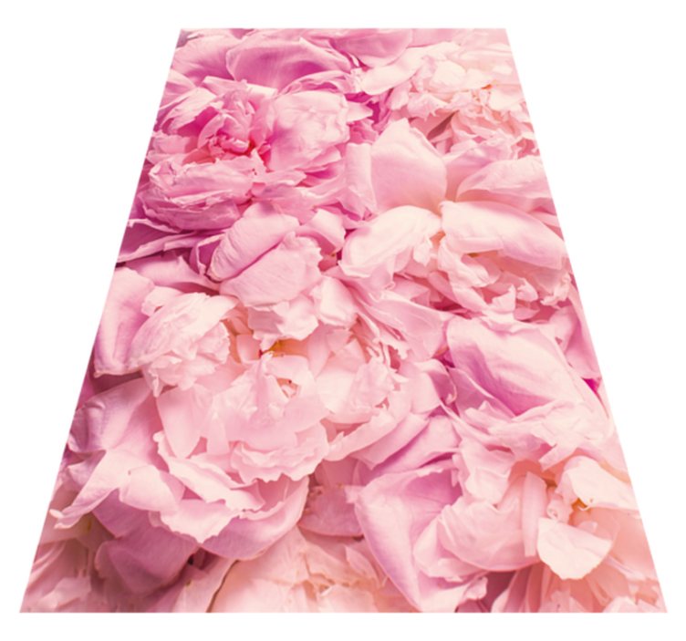 Soft pink details living room vinyl carpet - TenStickers