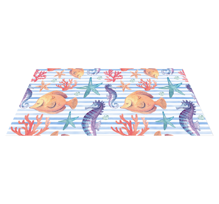Oceanic Sea Life kids vinyl carpet - TenStickers