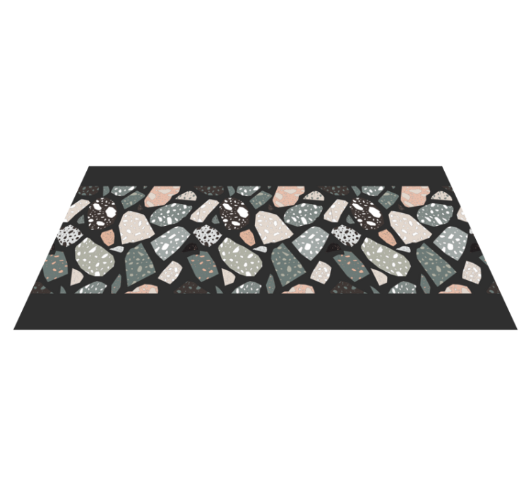 Colorful stone arrangement stone effect vinyl carpet - TenStickers