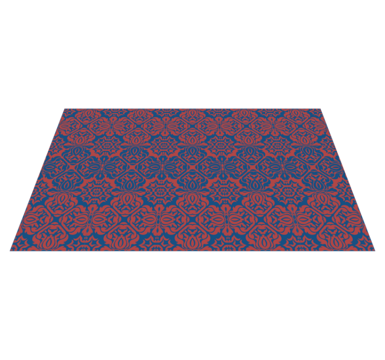 Floral vinyl carpet with elegant botanical designs - TenStickers