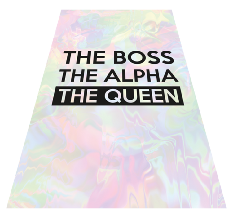 Personalized Inspirational Quote custom vinyl carpet - TenStickers