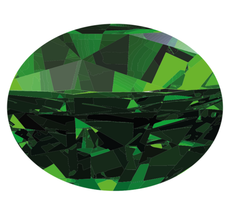 Geometric Green Facets texture vinyl carpet - TenStickers