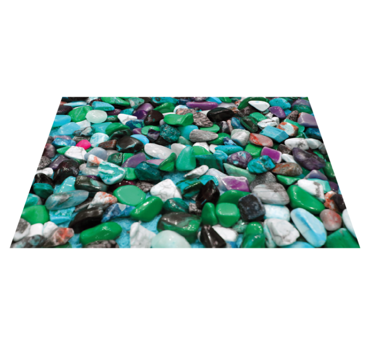 Colorful Pebble Mosaic stone effect vinyl carpet - TenStickers