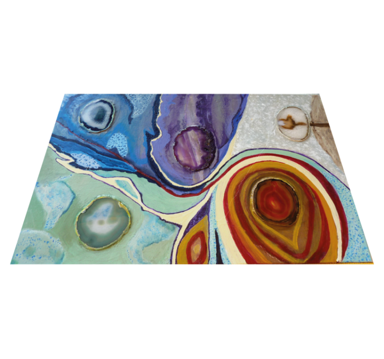 Colorful swirls marble vinyl carpet - TenStickers