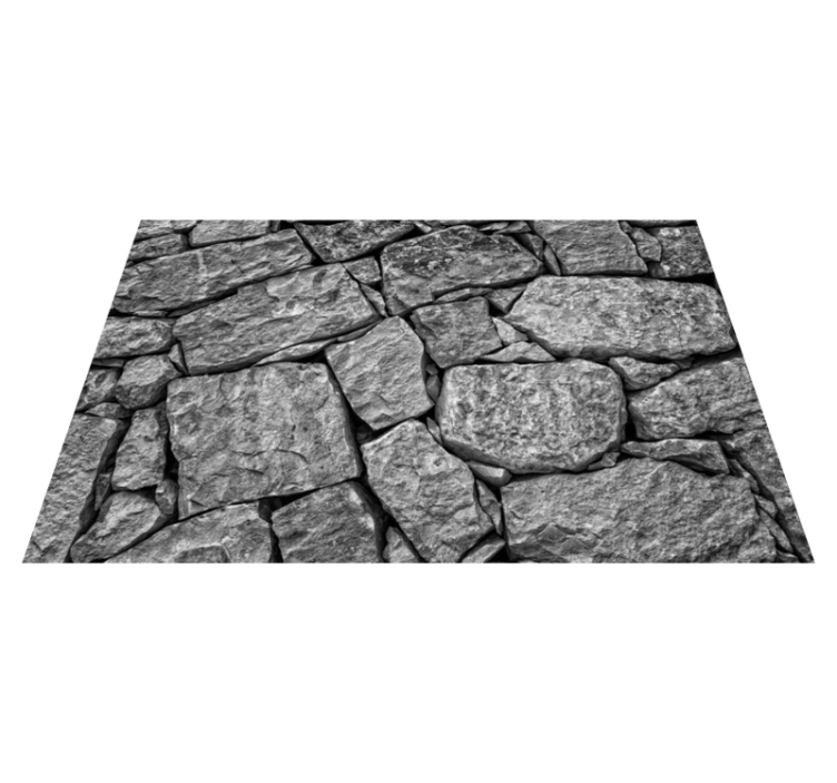 Irregular stone texture stone floor tiles - TenStickers