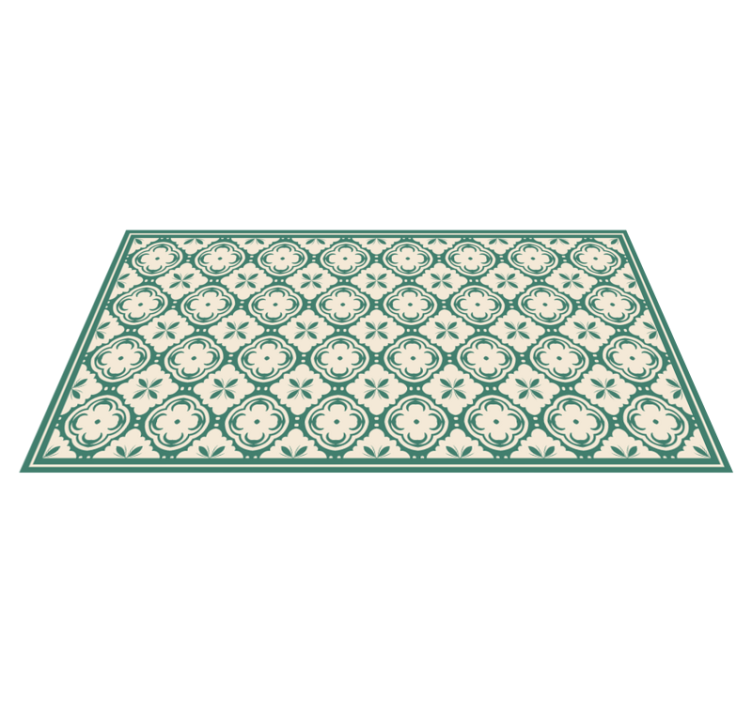 Elegant Floral Element marble vinyl carpet - TenStickers